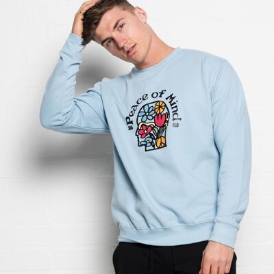 304 Mens Peace of Mind Sky Blue Sweater