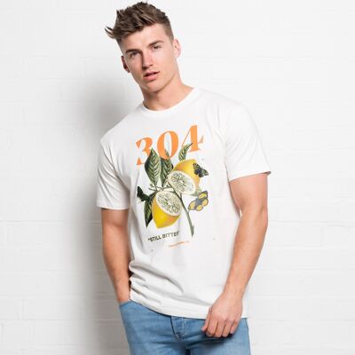 304 Mens Lemon T-Shirt Vanilla