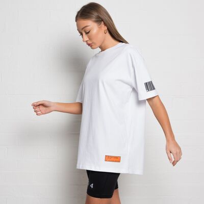 304 Womens Mini Barcode T-Shirt White