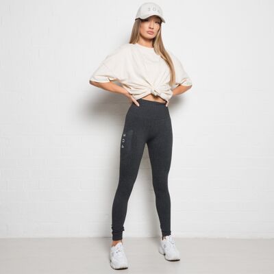 304 Womens Knitted Lounge Legging Charcoal