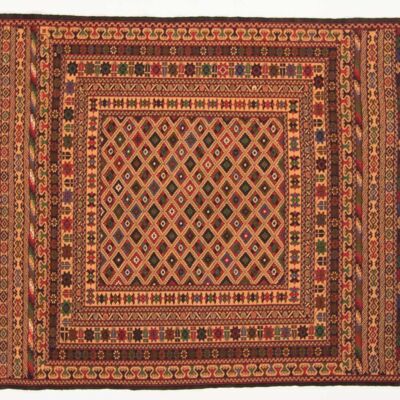 Afghan Mushwani Kelim 184x122 Handgewebt Teppich 120x180 Mehrfarbig Orientalisch