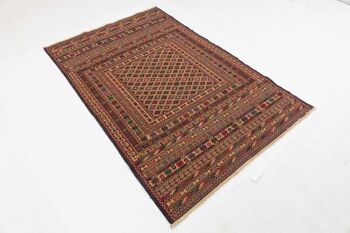 Tapis Afghan Mushwani Kilim 184x122 tissé main 120x180 multicolore oriental 3