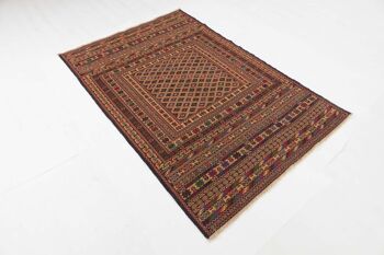 Tapis Afghan Mushwani Kilim 184x122 tissé main 120x180 multicolore oriental 4