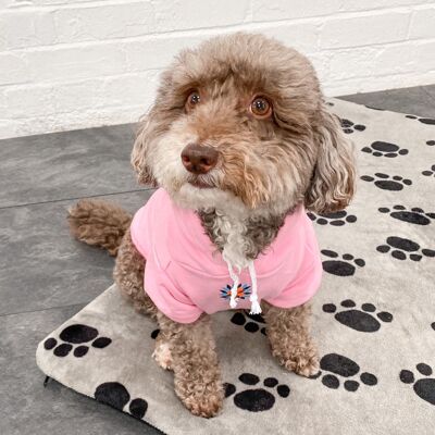 304 Reflective Dog Hoodie Pink 1