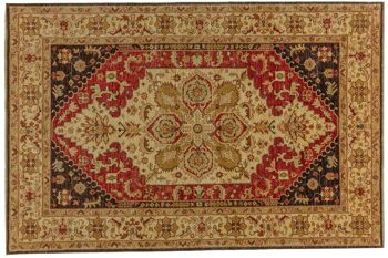 Tapis Afghan Chobi Ziegler 271x179 noué main 180x270 multicolore oriental 1