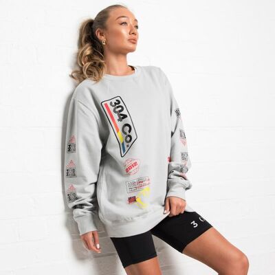 304 Womens Retro Moondust Grey Sweatshirt