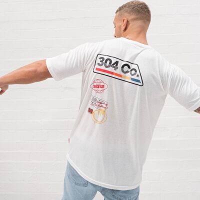 304 Retro Oversized T-shirt White