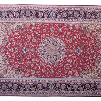 Alfombra persa Isfahan 316x208 anudada a mano 210x320 multicolor, oriental, pelo corto