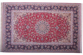 Tapis persan Ispahan 316x208 noué main 210x320 multicolore, oriental, poils courts 1