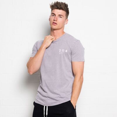 304 Mens Stone Wash T-Shirt Orchid
