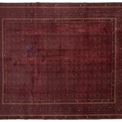 Afghan Orientteppich 375x301 Handgeknüpft Teppich 300x380 Rot Orientalisch Kurzflor