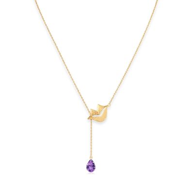 HÉRA chain necklace with Amethyst