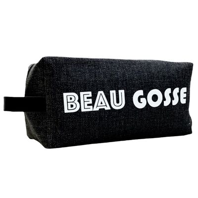 Nomad pencil case M, "Beau gosse", black anjou