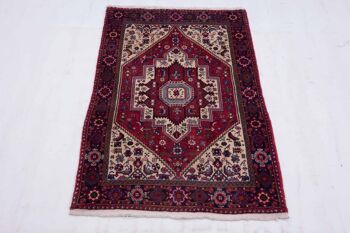 Tapis persan Qultug 120x76 noué main 80x120 tapis oriental rouge à poils courts d'Orient 2