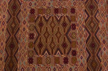 Afghan Mushwani Kilim 167x139 Tapis tissé à la main 140x170 Multicolore Oriental 5