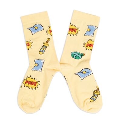 Asterix & Obelix Socken - Comics Gelb