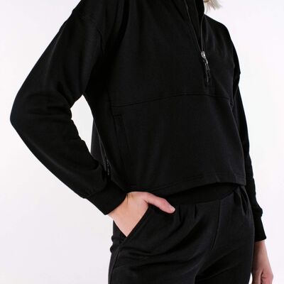 All Day Cropped Jacket Black