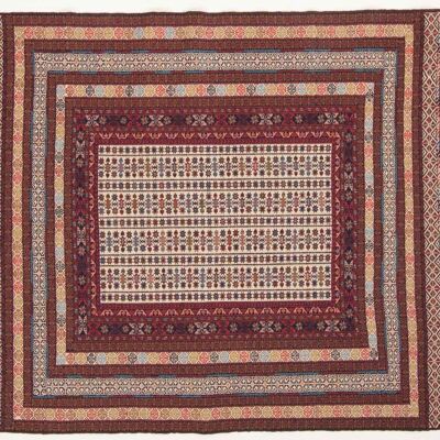 Afghan Mushwani Kilim 180x130 Hand-Woven Carpet 130x180 Multicolored Geometric Pattern