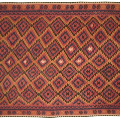 Afghan Maimana Kelim 299x204 Handgewebt Teppich 200x300 Mehrfarbig Orientalisch