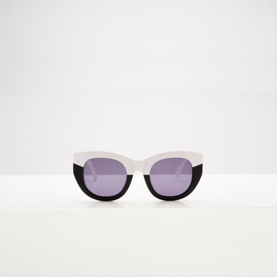 Lunettes de soleil blanches et noires Pacifica