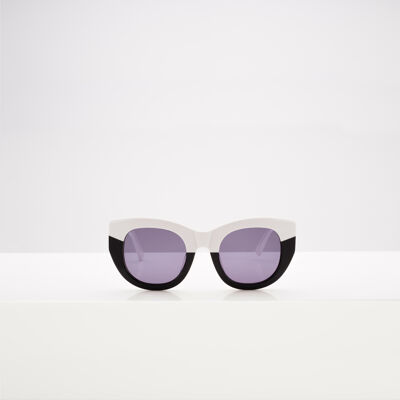 Pacifica White & Black Sunglasses
