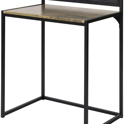 Bureau met metalenplaat - Zwart