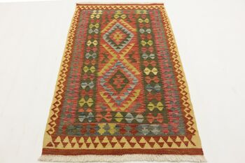 Afghan Maimana Kilim Multicolore 177x110 Tapis tissé à la main 110x180 Multicolore Géométrique 2