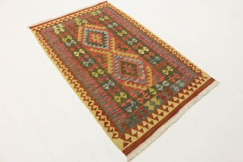 Afghan Maimana Kilim Multicolore 177x110 Tapis tissé à la main 110x180 Multicolore Géométrique 3