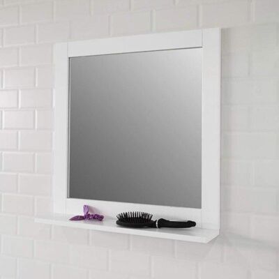 Spiegel met plank - Badkamer - Wit