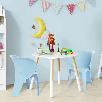 Kinderstoelen | Blauw | set van 2 | Kunststof