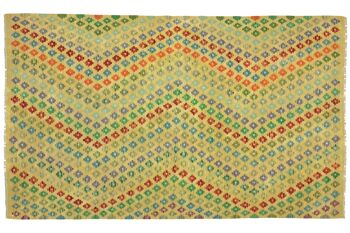 Afghan Maimana Kilim Coloré 244x173 Tapis tissé à la main 170x240 Artisanat Chambre Orient 1