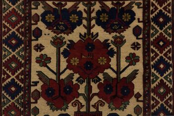 Tapis Afghan Gol Barjasta 178x120 tissé main 120x180 motif fleur multicolore 5