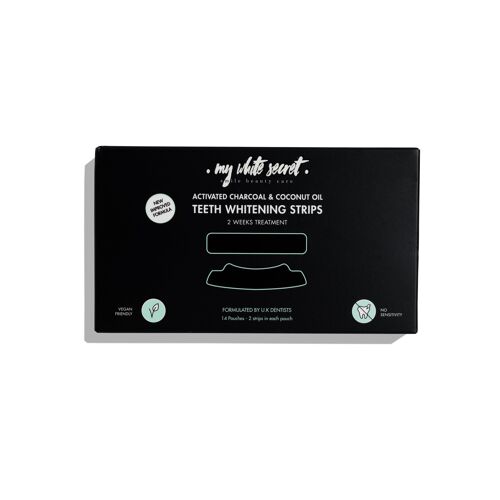 Activated Charcoal & Coconut oil teeth whitening strips