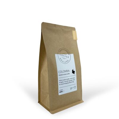 Granos de café tostado medio de Colombia - 500 g. Frijoles enteros