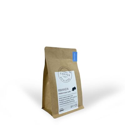 Café en grains de torréfaction moyenne du Rwanda - 250 g. Broyé pour pichet à piston.