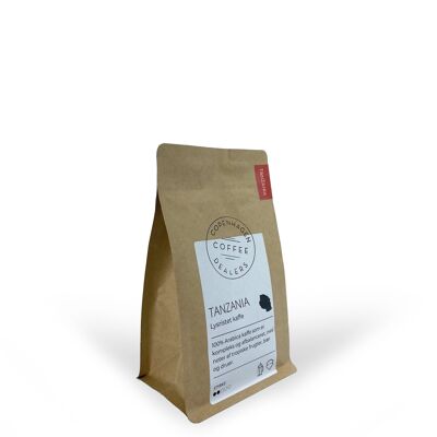 Café en grains torréfiés légers de Tanzanie - 250 g. Haricots entiers