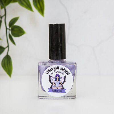 Parma violet matte nail varnish