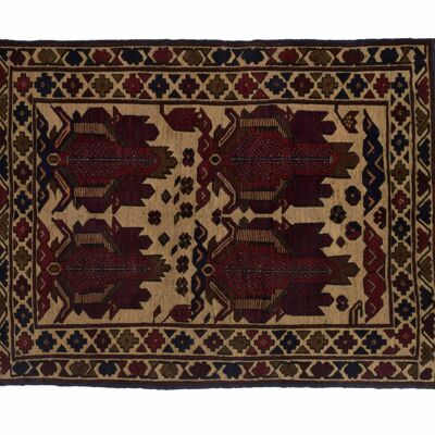 Afghan Gol Barjasta 185x116 Handgewebt Teppich 120x190 Mehrfarbig Blumenmuster