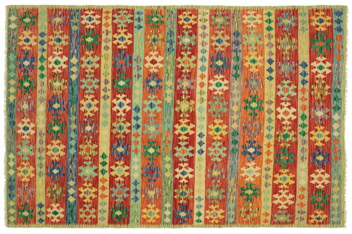 Afghan Maimana Kelim Bunt 248x182 Handgewebt Teppich 180x250 Handarbeit Orient Zimmer