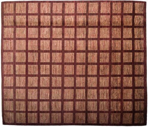 Afghan Modern Chobi Ziegler 281x246 Handgeknüpft Teppich 250x280 Quadratisch Rot