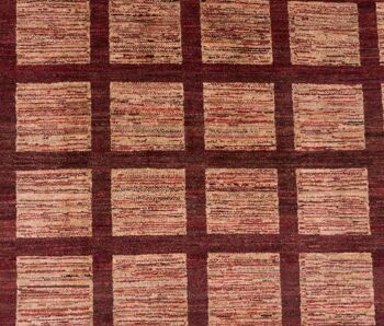 Tapis Afghan Modern Chobi Ziegler 281x246 noué main 250x280 carré rouge 5