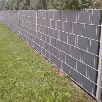 Bandes de serrage Workinghouse pour bandes d'intimité en PVC (24 pièces) - gris clair 4