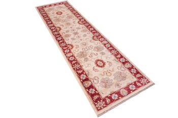 Tapis Afghan Chobi Ziegler 290x84 noué à la main 80x290 tapis de passage beige oriental 2