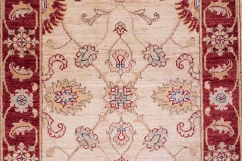 Tapis Afghan Chobi Ziegler 290x84 noué à la main 80x290 tapis de passage beige oriental 4