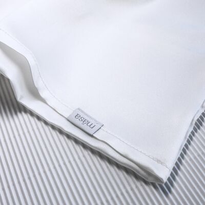 White Silk Satin Pillowcase - King 50x90cm