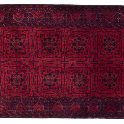 Afghan Belgique Khal Mohammadi 151x103 hand-knotted carpet 100x150 brown geometric