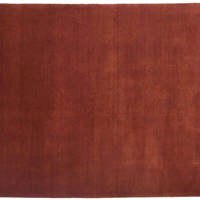 Loribaft 240x171 Handgeknüpft Teppich 170x240 Rot Einfarbig Kurzflor Orient Rug