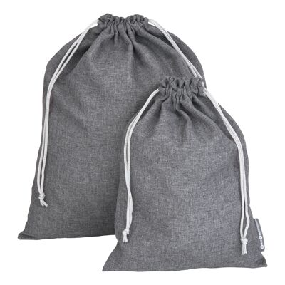 SACS À LESSIVE, lot de 2