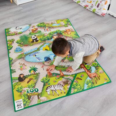 Children's Interactive Zoo Playmat