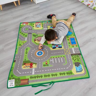Tapete infantil interactivo de ciudad